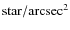 $\rm star/arcsec^{2}$
