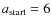 $a_{\rm start}=6$