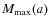 $M_{\rm max}(a)$