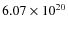 $6.07\times 10^{20}$