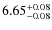 $\rm 6.65_{-0.08}^{+0.08}$