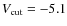 $V_{\rm cut}=-5.1$