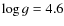 $\log g=4.6$