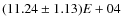 $(11.24\pm1.13)E+04$