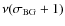 $\nu(\sigma_{\rm BG}+1)$