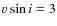 $v\sin{i}=3$