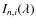 $I_{n,i}(\lambda)$