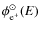 $\phi_{{\rm e}^{+}}^{\odot}(E)$
