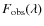 $F_{\rm obs}(\lambda)$
