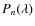 $P_n(\lambda )$