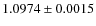 $1.0974\pm 0.0015$