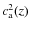 $c^2_{\rm a} (z)$
