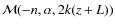 $\mathcal{M}(-n,\alpha,2k(z+L))$