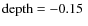 ${\rm depth}=-0.15~$
