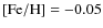 ${\rm [Fe/H]}=-0.05$