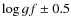 $\log gf\pm0.5$