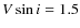 $V\sin i=1.5$
