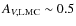 $A_{V,{\rm LMC}}\sim 0.5$