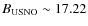$B_{\rm USNO}\sim 17.22$