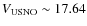 $V_{\rm USNO}\sim 17.64$