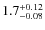 $1.7_{\rm -0.08}^{+0.12}$
