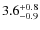 $3.6_{\rm -0.9}^{+0.8}$