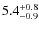 $5.4_{\rm -0.9}^{+0.8}$