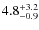 $4.8_{\rm -0.9}^{+3.2}$