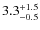 $3.3_{\rm -0.5}^{+1.5}$
