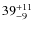 $39_{\rm -9}^{+11}$