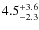 $4.5_{\rm -2.3}^{+3.6}$