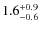 $1.6_{\rm -0.6}^{+0.9}$