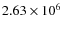 $2.63 \times 10^6$