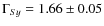$\Gamma_{Sy}=1.66\pm0.05$