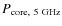 $P_{\rm core,~5~GHz}$