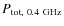 $P_{\rm tot,~ 0.4~GHz}$