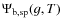 $\Psi_{{\rm b},{\rm sp}}(g,T)$