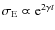 $\sigma_{\rm E}
\varpropto {\rm e}^{2\gamma t}$