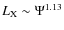 $L_{\rm X} \sim \Psi^{1.13}$