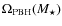 $\Omega_{\rm PBH}(M_{\star})$