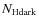 $N_{\rm Hdark}$
