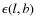 $\epsilon(l,b)$