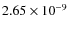 $2.65\times 10^{-9}$