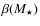 $\beta(M_\star)$