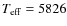 $T_{\rm eff} = 5826$