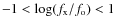 $-1<\log(f_{\rm x}/f_{\rm o})<1$