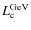 $L_{\rm c}^{\rm
GeV}$