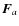 ${\vec F}_a$