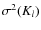 $\sigma^2(K_l)$