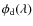 $\phi_{\rm d}(\lambda)$